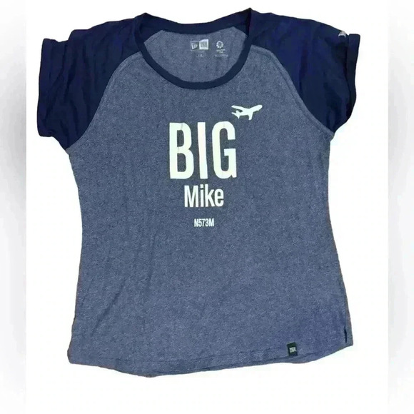 NEW ERA WOMEN ATHLETIC T SHIRT Big Mike - Picture 1 of 3